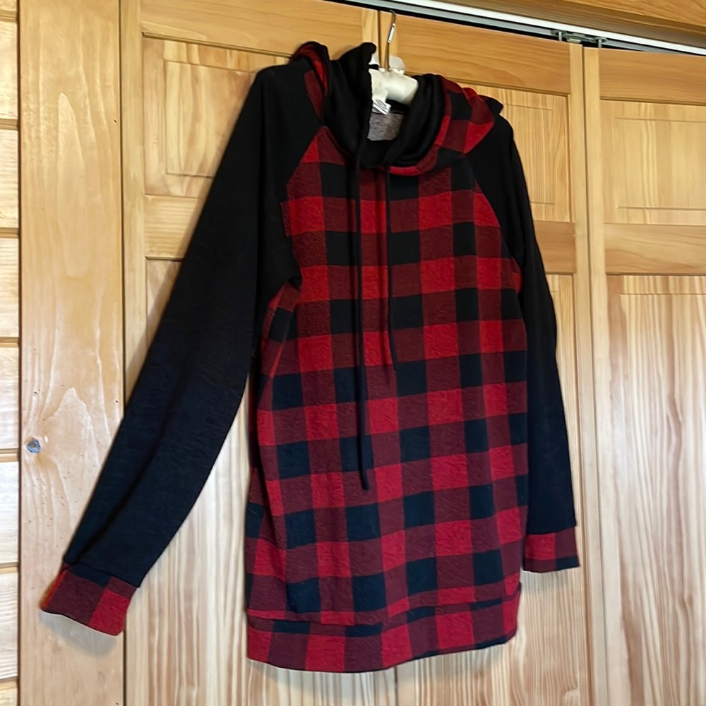 Buffalo check hoodie
